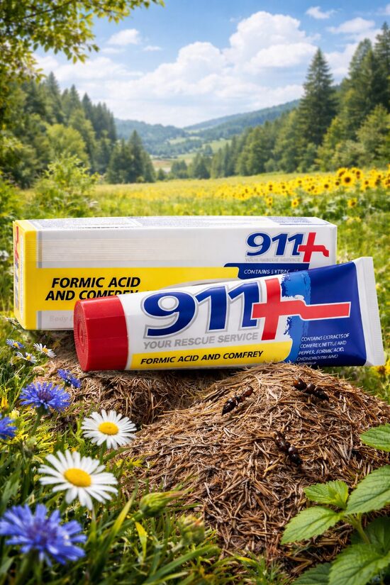 GĒLS-BALZĀMS ĶERMENIM 911 AR SKUDRSKĀBI UN TAUKSAKNI 100ML